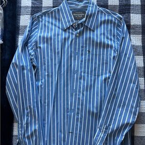 Abercrombie & Fitch Blue and White Casual Shirt